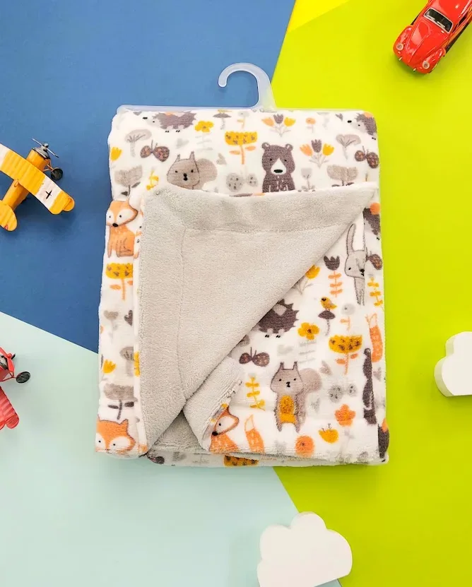 Cobija para niño con diseño de animales