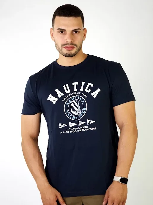 Camiseta Náutica para caballero color azul