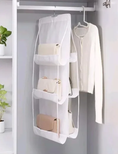 Organizador para bolsos color blanco