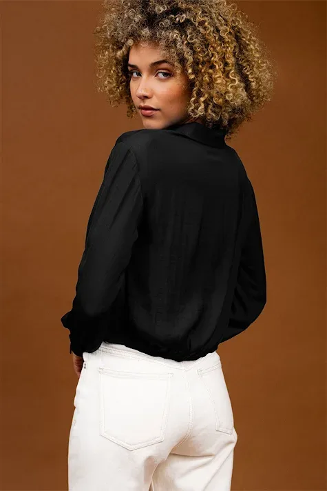Blusa Naked Zebra para dama #WB4914 COLOR NEGRO