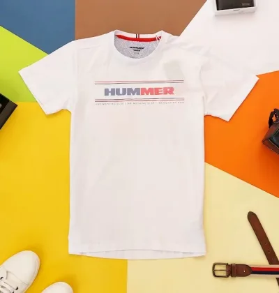 Camiseta Hummer para caballero color blanco