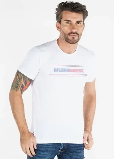 Camiseta Hummer para caballero color blanco