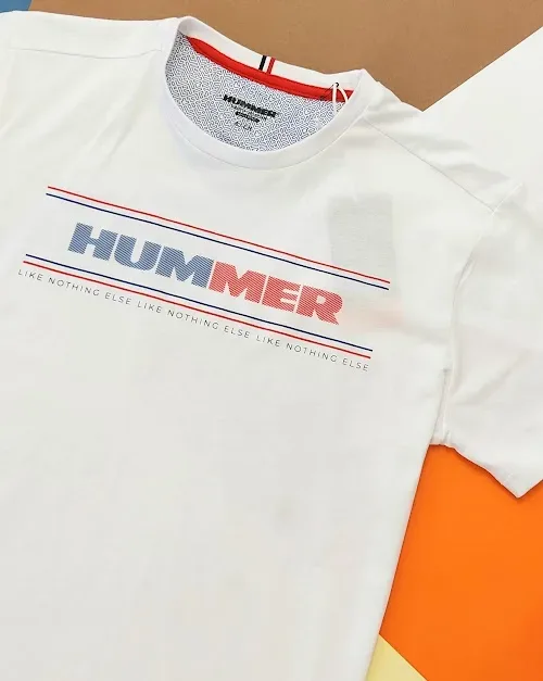Camiseta Hummer para caballero color blanco