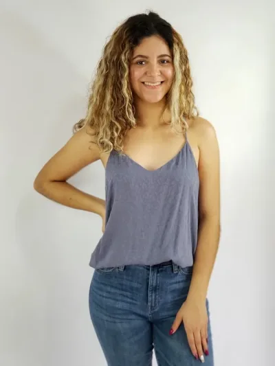 Blusa Style Rock para dama color azul