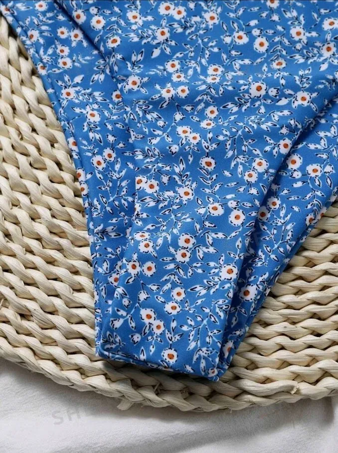 Vestido de baño color azul para dama
