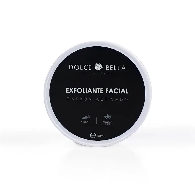 Exfoliante facial de carbón activado Dolce Bella para dama