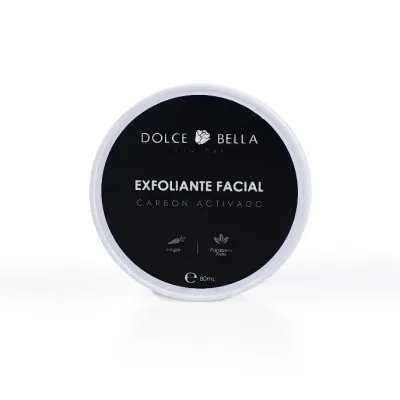 Exfoliante facial de carbón activado Dolce Bella para dama