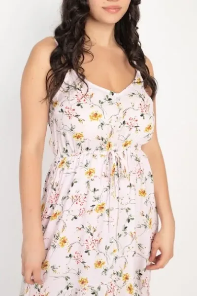 Vestido para dama color rosa con estampado floral