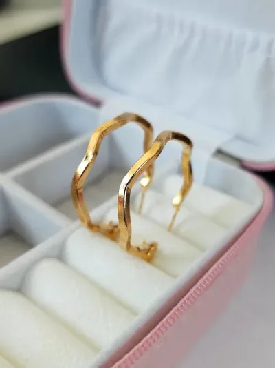 Aretes para dama de fantasía con diseño de argollas