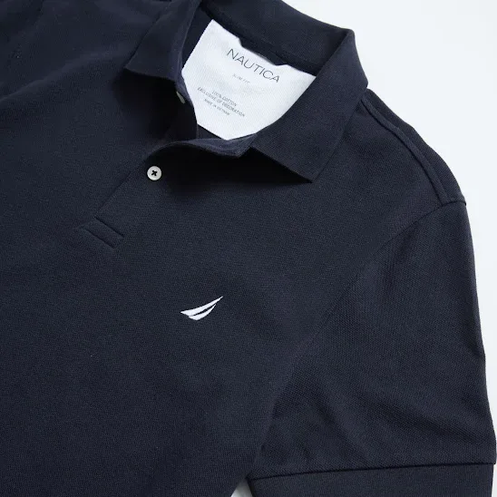 Camiseta Naútica Slim Fit para caballero color azul