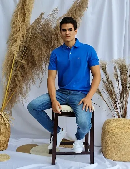Camiseta Tommy Hilfiger para caballero color azul
