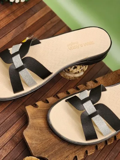 Sandalias Glitter Preto