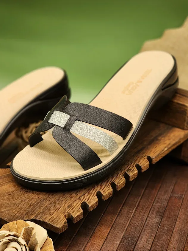 Sandalias Glitter Preto