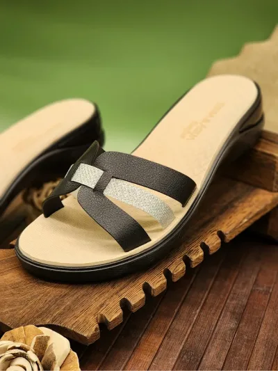 Sandalias Glitter Preto