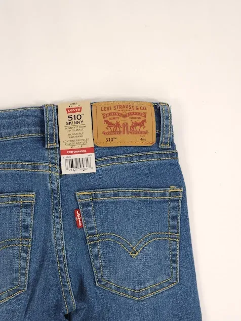 Jeans Levi´s para niño 510 Skinny color mezclilla