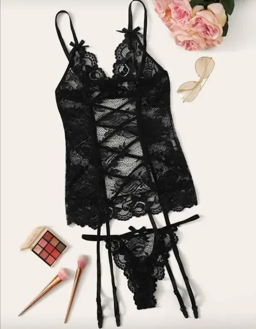 Lencería para dama color negro