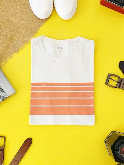 Camiseta GAP para caballero color blanco