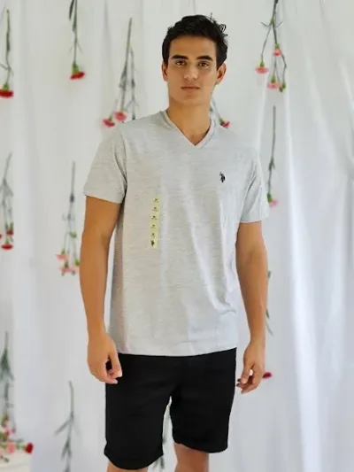 Camiseta Polo para caballero color gris