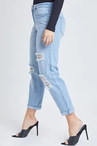 Mom Jeans para dama color celeste P51868