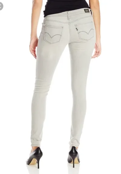 Jeans para dama Levi's 535-0214 Super Skinny color gris