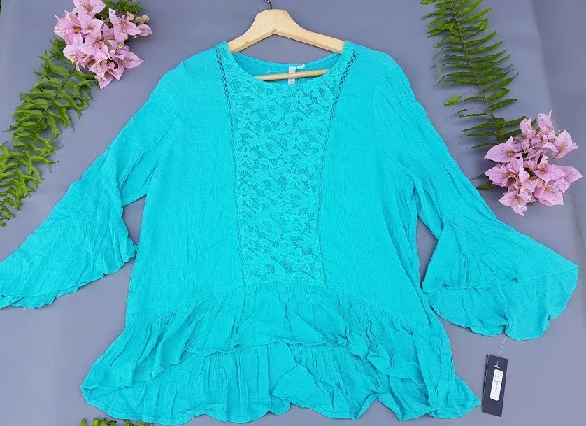 Blusa para dama color turquesa
