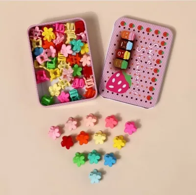 50 mini hair bangs para niña