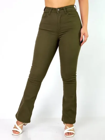 Pantalón para Dama color verde musgo