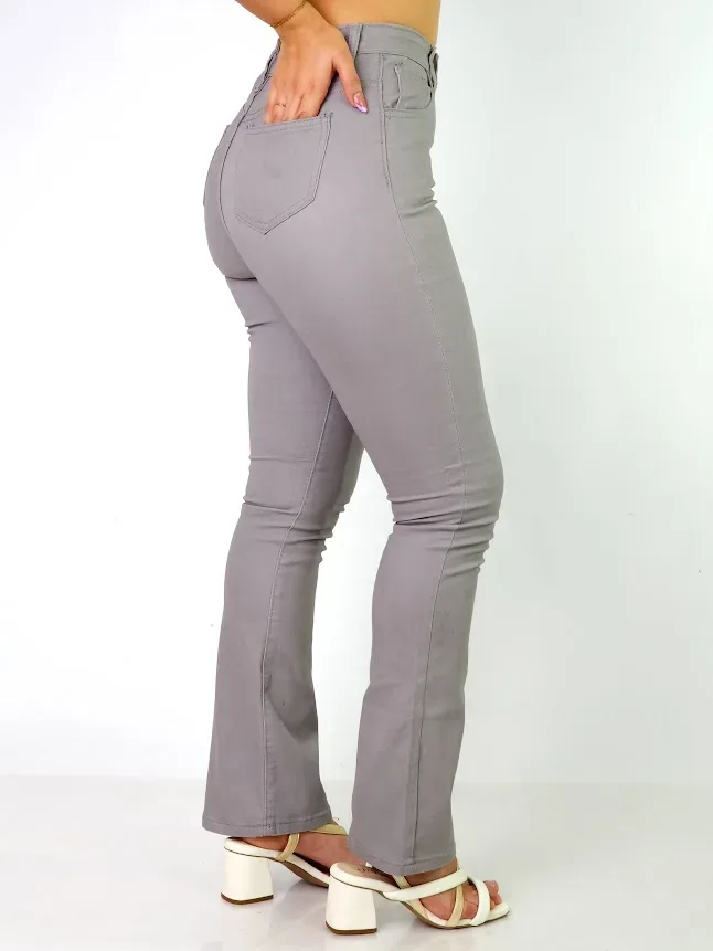 Pantalón para dama color gris