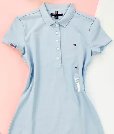 Vestido Tommy hilfiger para dama color celeste
