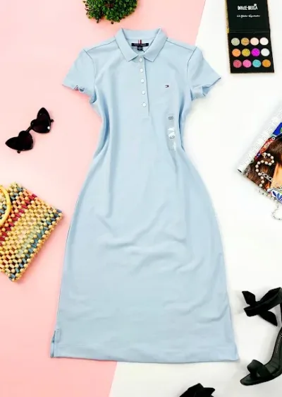 Vestido Tommy hilfiger para dama color celeste