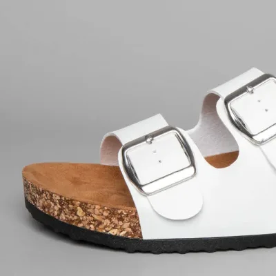 Sandalias Coral para dama color blacas Caterina White