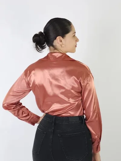 Blusa para dama color oro rosa