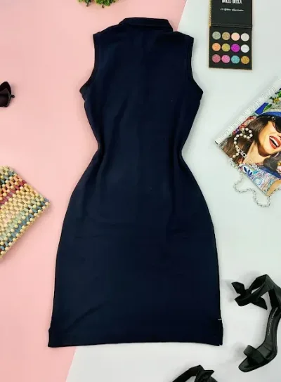 Vestido Tommy hilfiger  Slim fit para dama color azul