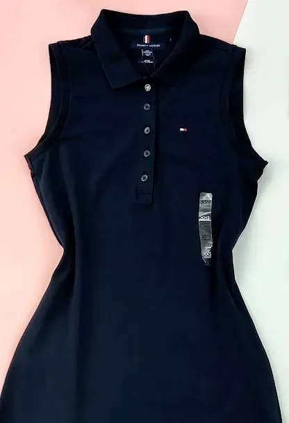 Vestido Tommy hilfiger  Slim fit para dama color azul