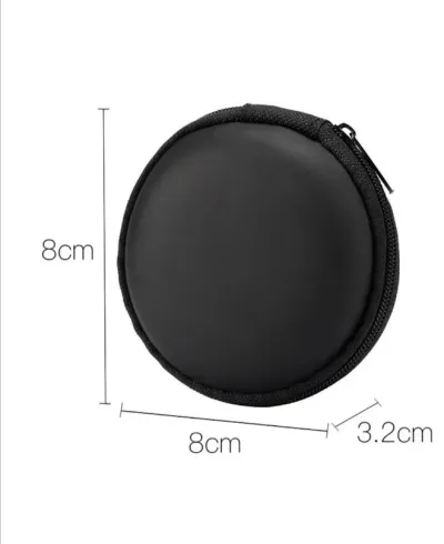 Funda protectora para auriculares color negro