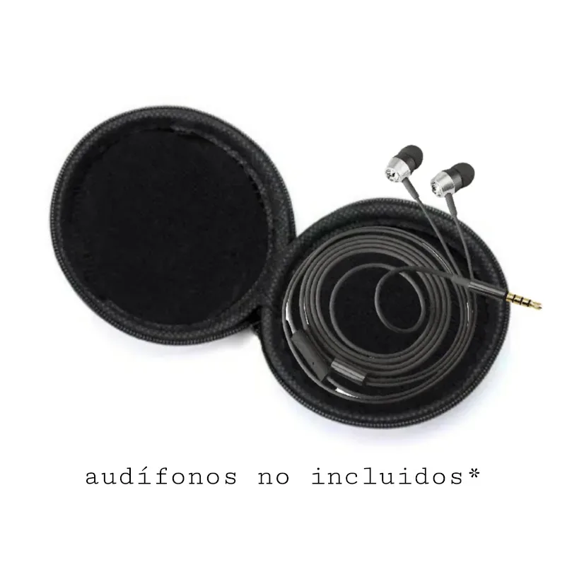 Funda protectora para auriculares color negro