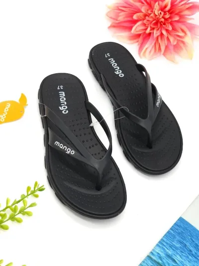 Sandalias Napa Black Mango para dama color negro