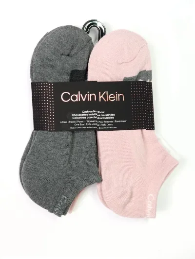 Set 6 pares de medias Calvin Klein para Dama multicolor