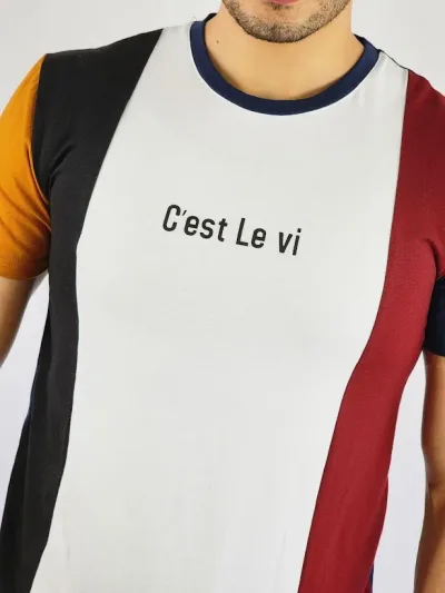 Camiseta de hombre Touch and Go multicolor