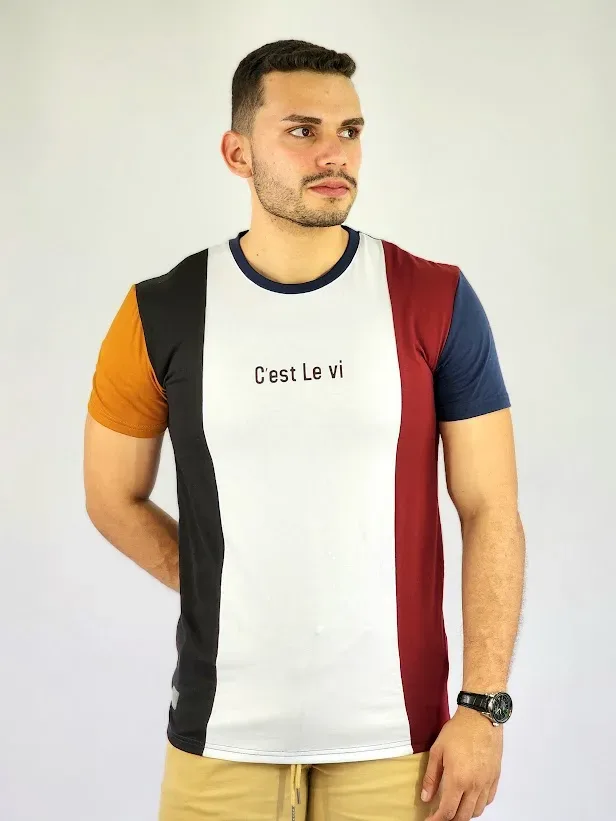 Camiseta de hombre Touch and Go multicolor