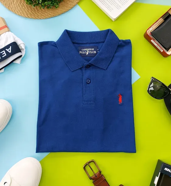 Camiseta Polo Cambrige para caballero color azul oscuro