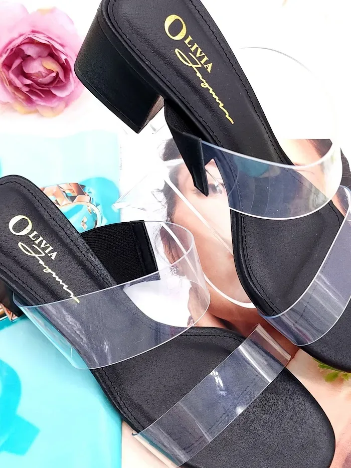Sandalias Olivia  para dama color negro