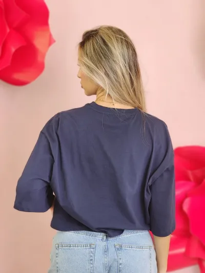 Camiseta  oversize  ESTIVANELI CXJ-24L-35049