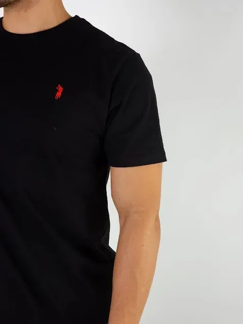 Camiseta Cambridge Polo Club para caballero color negro