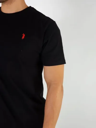 Camiseta Cambridge Polo Club para caballero color negro