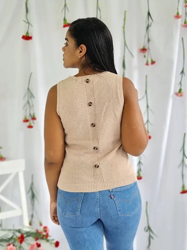 Blusa para dama color beige