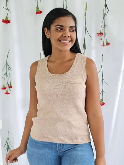 Blusa para dama color beige