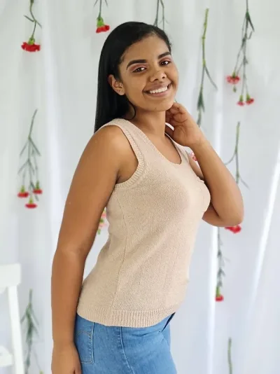 Blusa para dama color beige