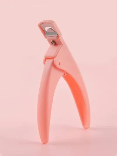 Cortador de uñas color rosado