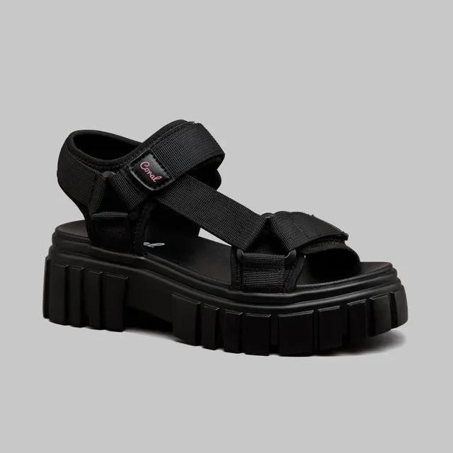 Sandalias Coral  Percy 3 Black para dama